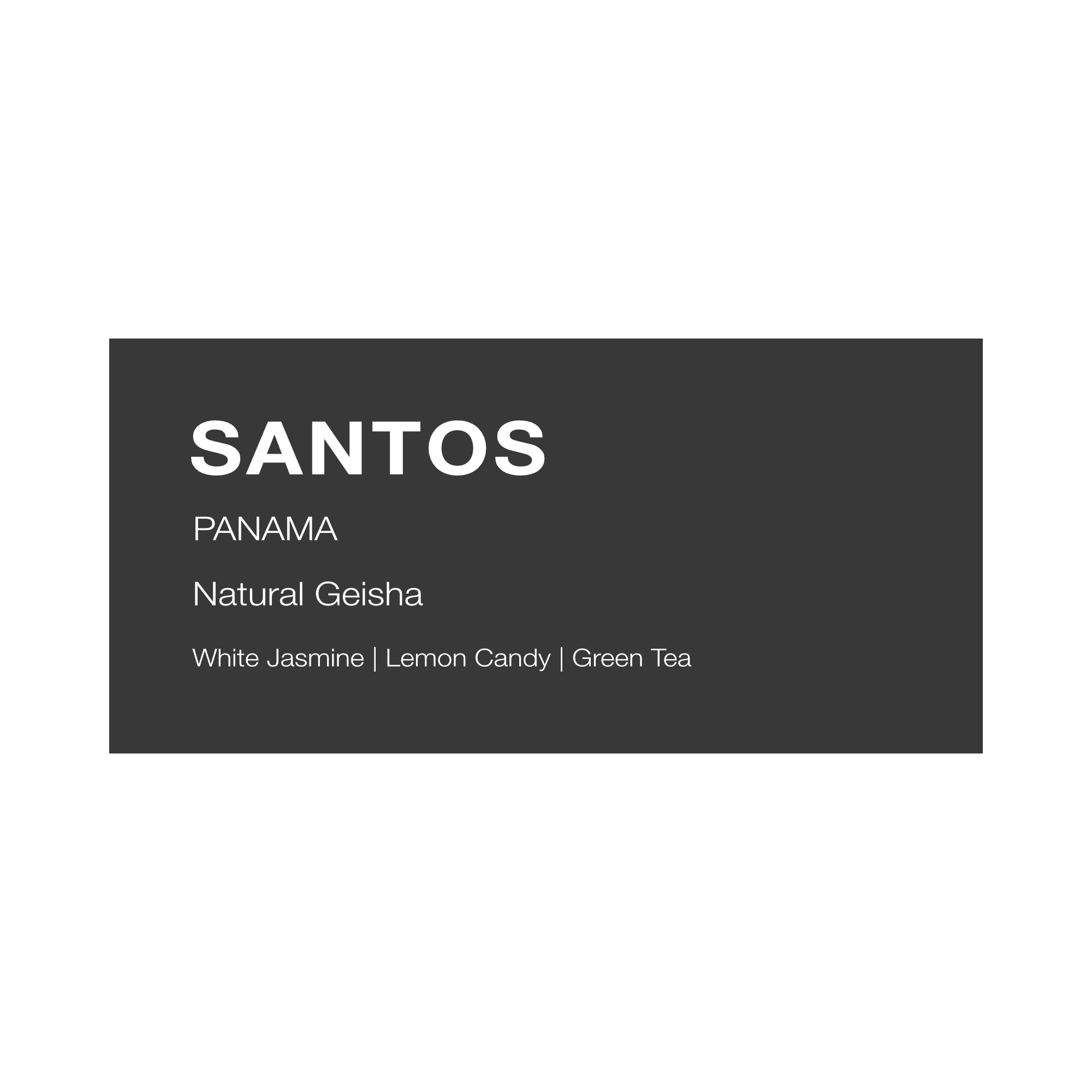 Panama Santos Café Natural Geisha - Green Beans
