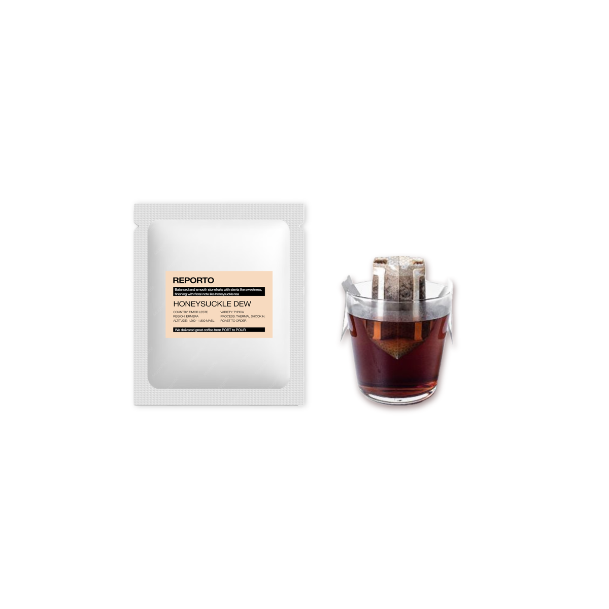 HONEYSUCKLE DEW - Timor Leste Thermal Shock Honey Typica - Drig Bag x 10